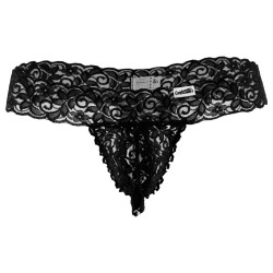 CandyMan String Dentelle Tlazol Noir